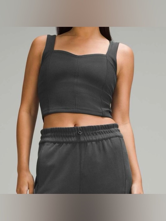 lululemon athletica Tops - Lululemon size 6 Ribbed Softstreme Sweetheart Tank Top
